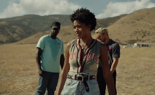 From left, Daniel Kaluuya, Keke Palmer and Brandon Perea in “Nope,” the latest feature from the director Jordan Peele.